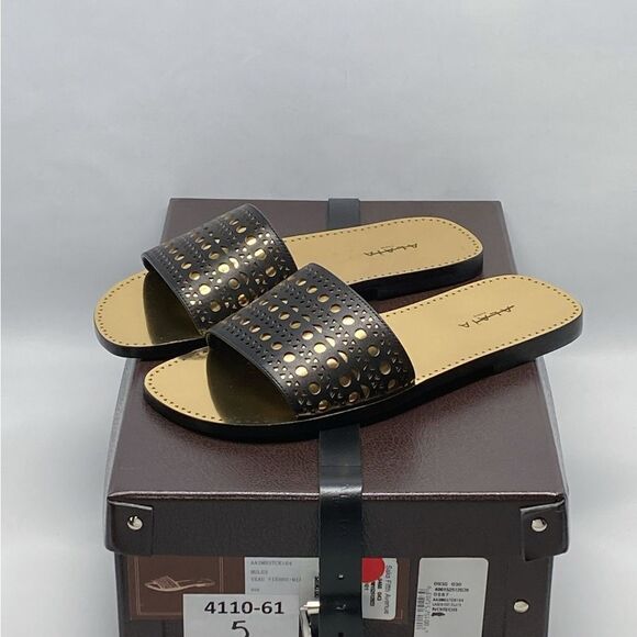 Alaia Laser-cut leather slides size 35 - Picture 13 of 15